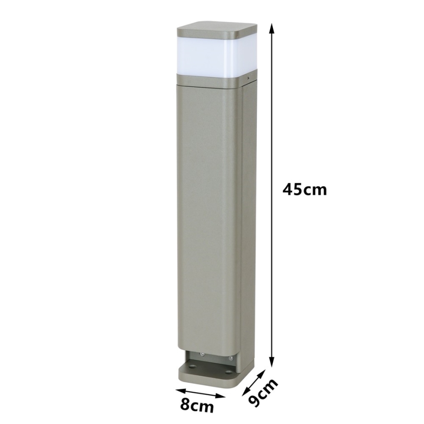 BRILAGI - Lampa zewnętrzna z 2 gniazdami SCHUKO PILLAR 1xG9/11W/230V IP44 szara