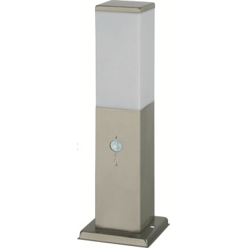 Brilagi - Lampa zewnętrzna z czujnikiem 1xE27/15W/230V 40 cm IP44 matowy chrom