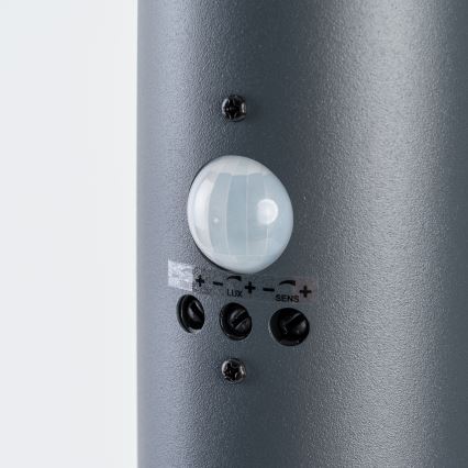 BRILAGI - Lampa zewnętrzna z czujnikiem ruchu ELIA 1xE27/20W/230V IP44 100 cm antracyt