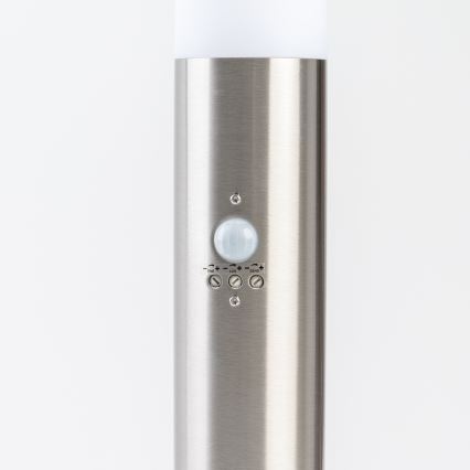 BRILAGI - Lampa zewnętrzna ELIA z czujnikiem ruchu, 1xE27/20W/230V, IP44, 50 cm, matowy chrom