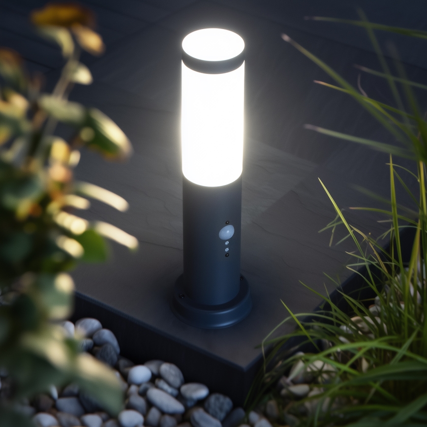 Brilagi - Lampa zewnętrzna z czujnikiem NOVA 1xE27/15W/230V 40 cm IP44 antracyt