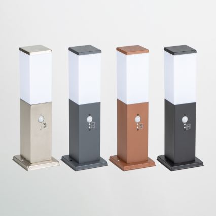 Brilagi - Lampa zewnętrzna z czujnikiem NOVA 1xE27/15W/230V 40 cm IP44 brązowa