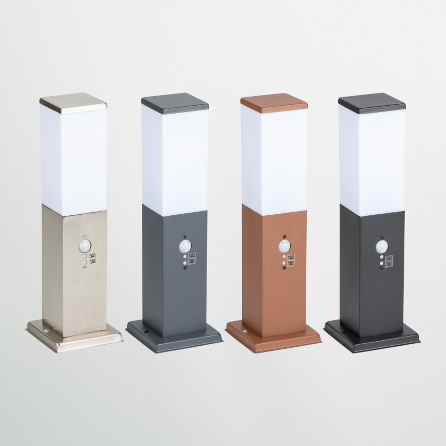 Brilagi - Lampa zewnętrzna z czujnikiem NOVA 1xE27/15W/230V 40 cm IP44 brązowa