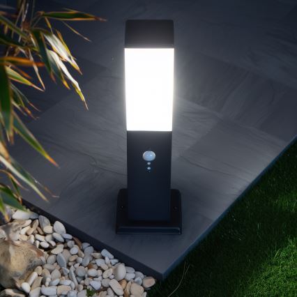 BRILAGI - Lampa zewnętrzna z czujnikiem NOVA 1xE27/15W/230V 40 cm IP44 czarna