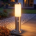 Brilagi - Lampa zewnętrzna z czujnikiem NOVA 1xE27/15W/230V 40 cm IP44 matowy chrom