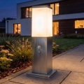 Brilagi - Lampa zewnętrzna z czujnikiem NOVA 1xE27/15W/230V 40 cm IP44 matowy chrom