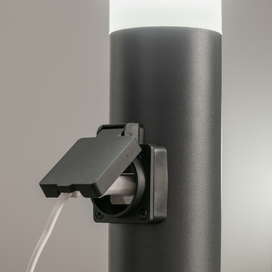 BRILAGI - Lampa zewnętrzna z gniazdkiem ELIA 1xE27/20W/230V IP44 50 cm antracyt