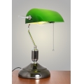 Brilagi - Lampka biurkowa BANK OFFICE 1xE27/60W/230V czarna/srebrna/zielona