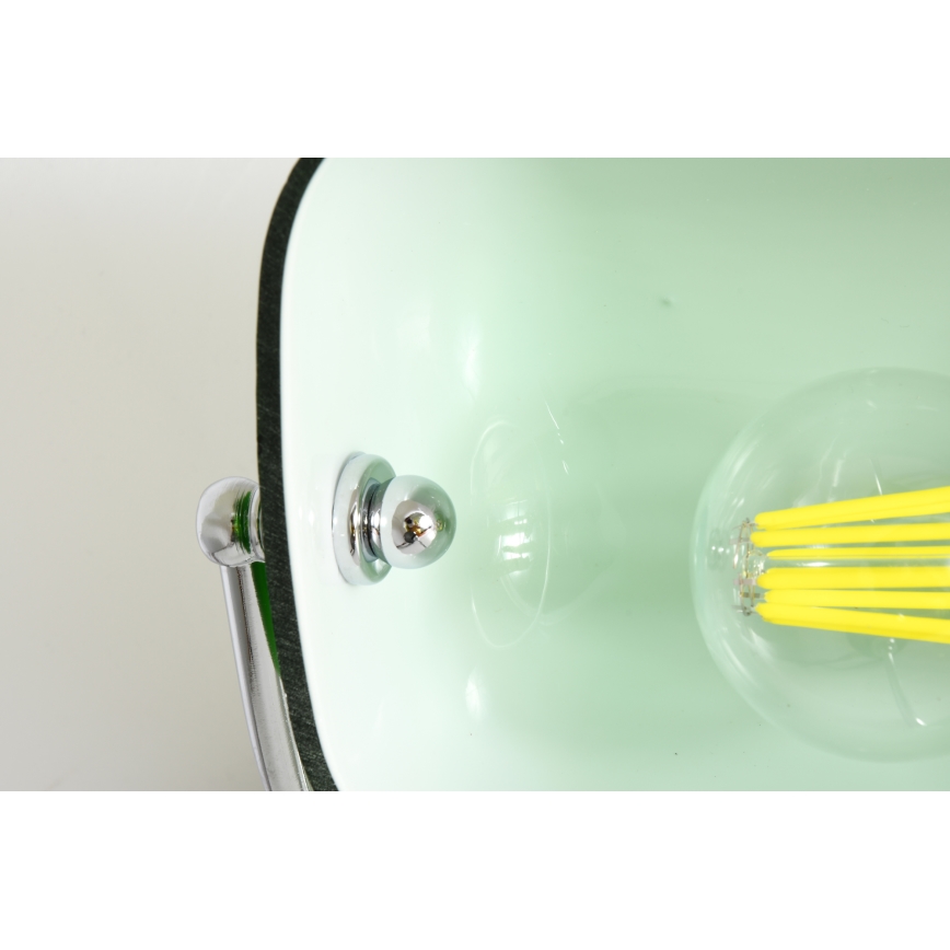 Brilagi - Lampka biurkowa BANK OFFICE 1xE27/60W/230V czarna/srebrna/zielona