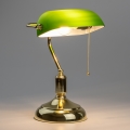 Brilagi - Lampka biurkowa BANK OFFICE 1xE27/60W/230V złota/zielona