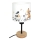 Brilagi - Lampka biurkowa dla dzieci BOBO WOOD 1xE27/25W/230V dąb/czarny/biały/zwierzątka