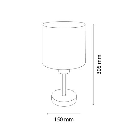 Brilagi - Dziecięca lampka stołowa BOBO WOOD 1xE27/25W/230V dąb/czarny/biały/jednorożce