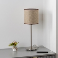 Brilagi - Lampka stołowa LED NUBILA 1xE27/60W/230V brązowa