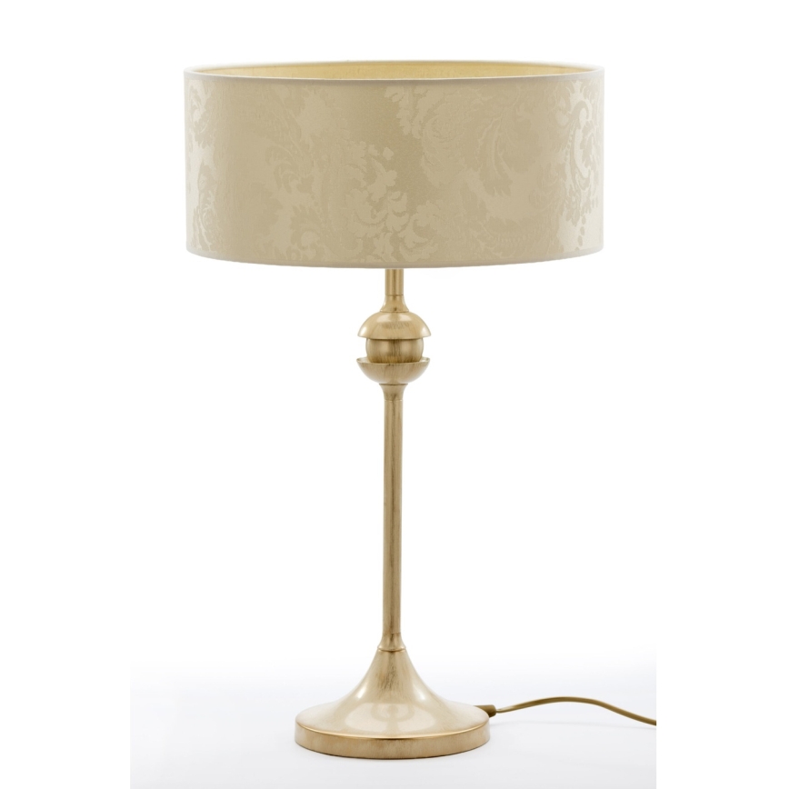 Brilagi - Lampka stołowa SAPHIRE 1xE27/15W/230V, kremowa/złota z patyną