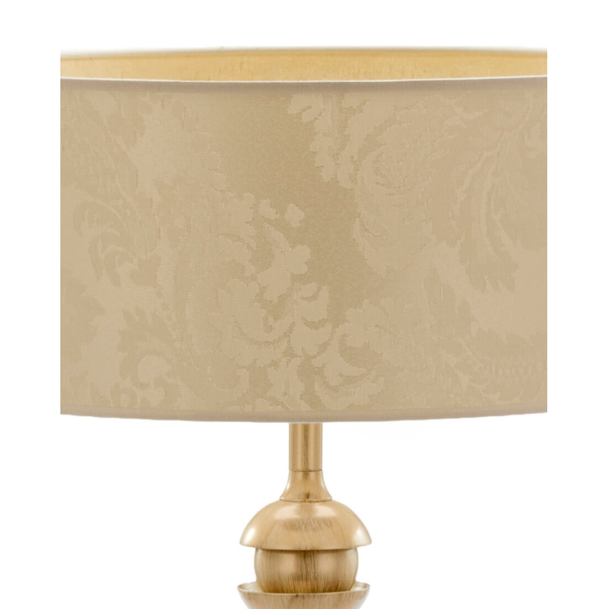 Brilagi - Lampka stołowa SAPHIRE 1xE27/15W/230V, kremowa/złota z patyną