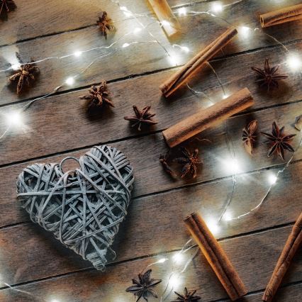 Brilagi - łańcuch LED 100xLED/3xAA 10m zimna biel