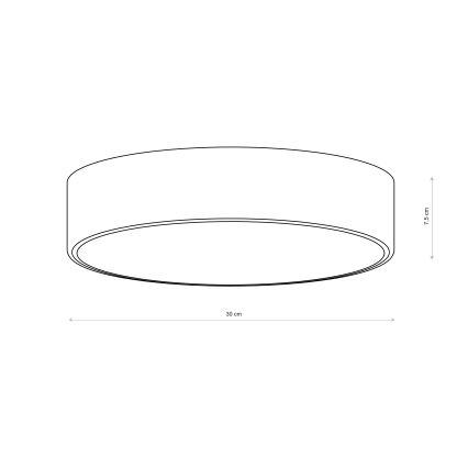 Brilagi - Łazienkowa lampa sufitowa CLARE 2xE27/24W/230V śr. 30 cm IP54 brązowa