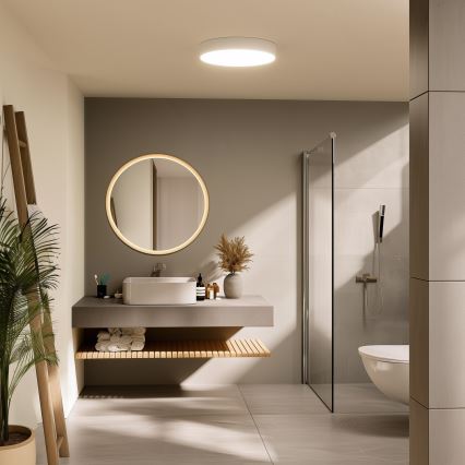 Brilagi - Łazienkowy plafon LED POOL LED/36W/230V 3000/4000/5500K średnica 40 cm IP54 biały