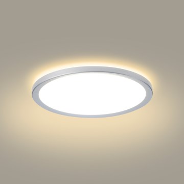 Brilagi - Łazienkowa lampa sufitowa LED ULTRA SLIM 12W/230V, śr. 22,5 cm, srebrna, IP54