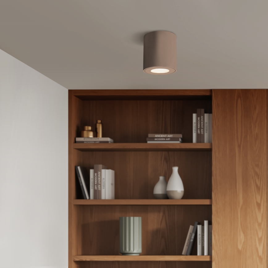 Brilagi - Łazienkowa oprawa punktowa MIA 1xGU10/30W/230V 84x80 mm beżowa IP44