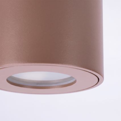 BRILAGI - Łazienkowa oprawa punktowa MIA 1xGU10/30W/230V 84x80 mm brązowa IP54