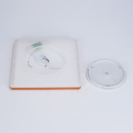 Brilagi - LED łazienkowa oprawa sufitowa ULTRA SLIM LED/18W/230V 30x30 cm różowe złoto IP54