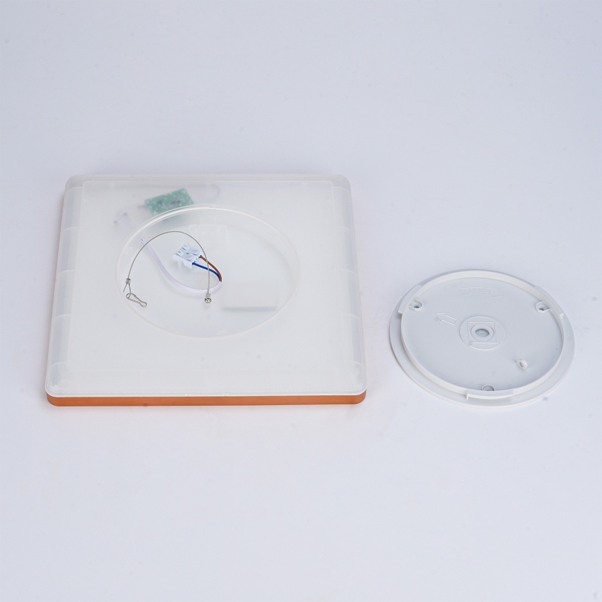 Brilagi - LED łazienkowa oprawa sufitowa ULTRA SLIM LED/18W/230V 30x30 cm różowe złoto IP54