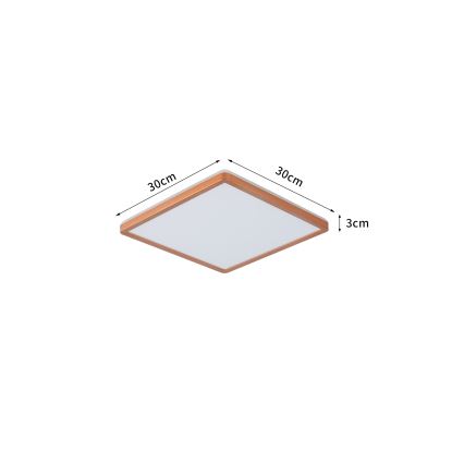 Brilagi - LED łazienkowa oprawa sufitowa ULTRA SLIM LED/18W/230V 30x30 cm różowe złoto IP54