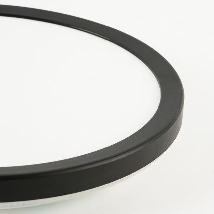 Brilagi - LED Regulowane oświetlenie sufitowe ULTRA SLIM LED/24W/230V 2700-6500K śr. 42 cm czarne + pilot do zdalnego sterowania
