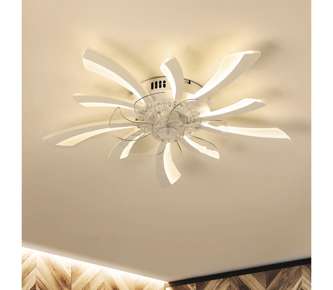 Brilagi LED 50W 230V 3000-6500K białe światło z wentylatorem + DO