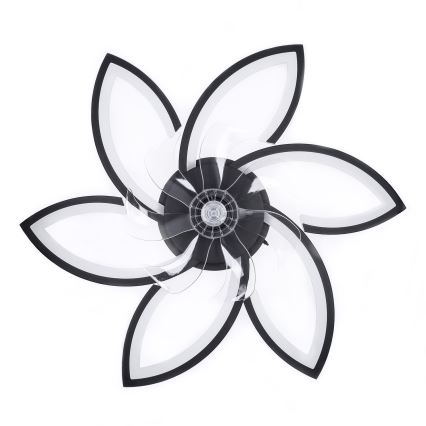 Brilagi - LED regulowane oświetlenie sufitowe z wentylatorem LED/50W/230V 3000-6500K czarne + pilot zdalnego sterowania