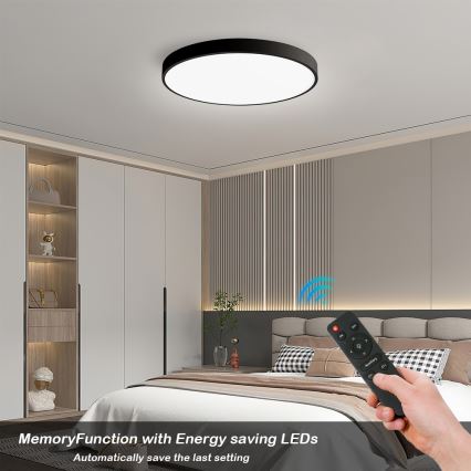 Brilagi - LED regulowane oświetlenie sufitowe POOL SMART LED/60W/230V 50 cm 3000-6000K Wi-Fi Tuya + pilot czarny
