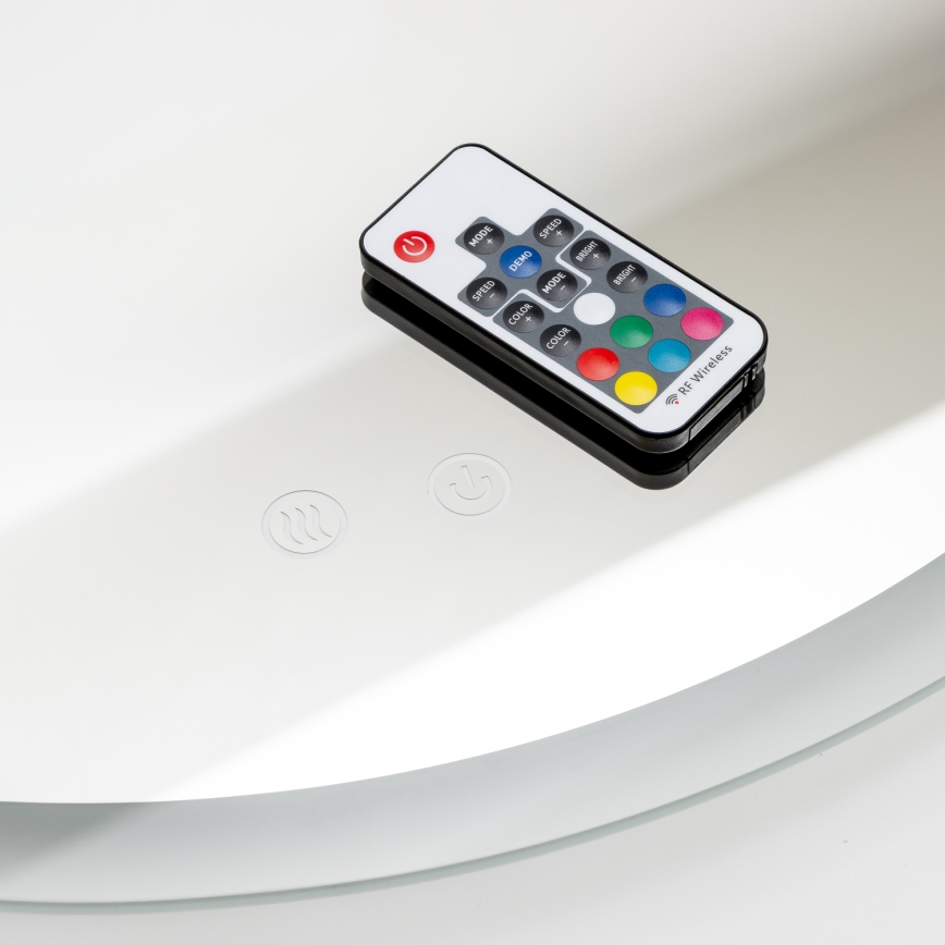 Brilagi - LED RGBW Łazienkowe podgrzewane lustro CLARA PRO LED/19W/230V śr. 60 cm IP44 CRI 90 ściemnialne + CCT + zdalne sterowanie