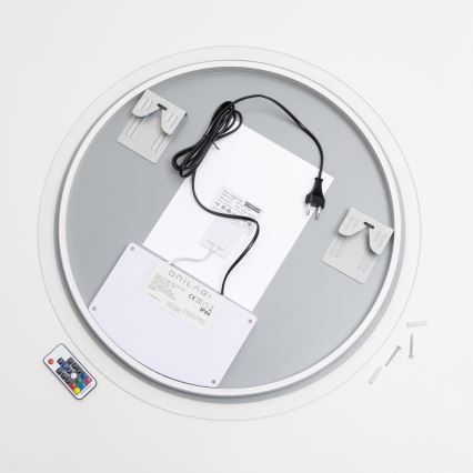 Brilagi - LED RGBW Łazienkowe podgrzewane lustro CLARA PRO LED/19W/230V śr. 60 cm IP44 CRI 90 ściemnialne + CCT + zdalne sterowanie