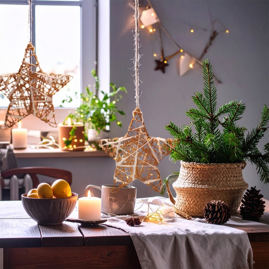 Brilagi - LED dekoracja świąteczna LED/2xAA 30x28 cm gwiazda