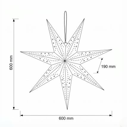 BRILAGI - LED Dekoracja świąteczna LED/2xAA 60 cm gwiazda