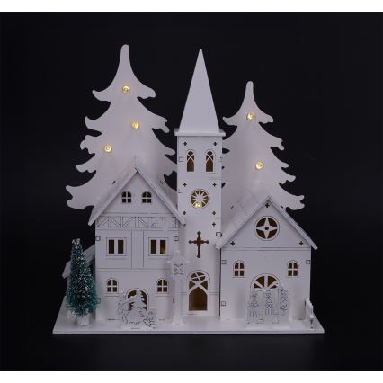 Brilagi - LED dekoracja świąteczna LED/2xAA kościółek