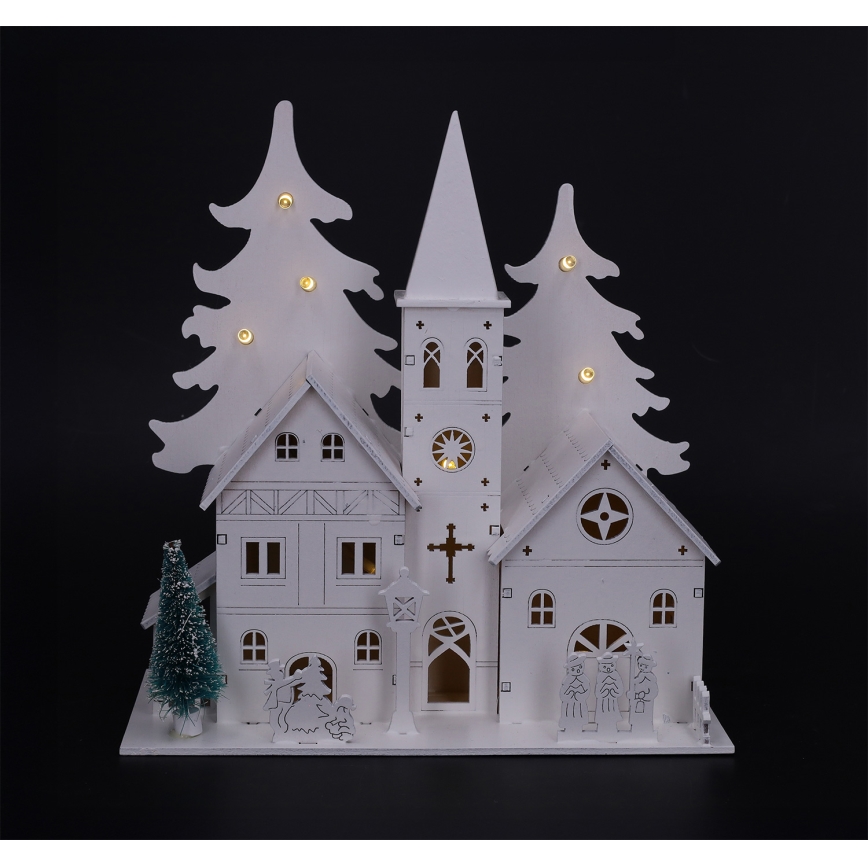 Brilagi - LED dekoracja świąteczna LED/2xAA kościółek