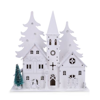 Brilagi - LED dekoracja świąteczna LED/2xAA kościółek