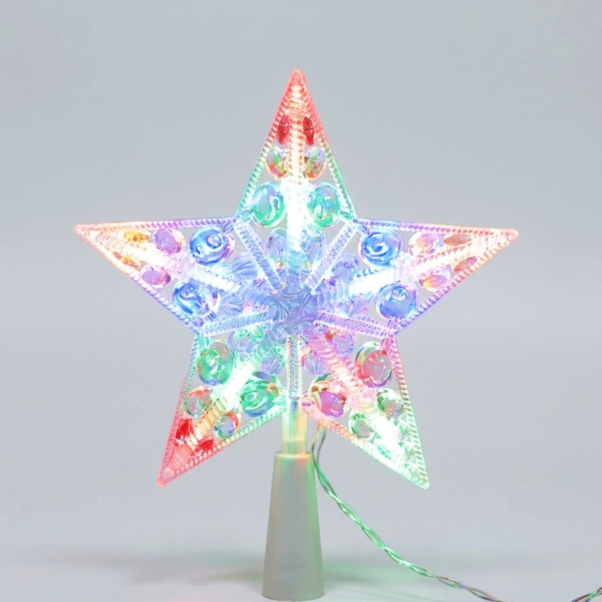 BRILAGI - LED dekoracja świąteczna LED/3xAA 21 cm gwiazda wielokolorowa