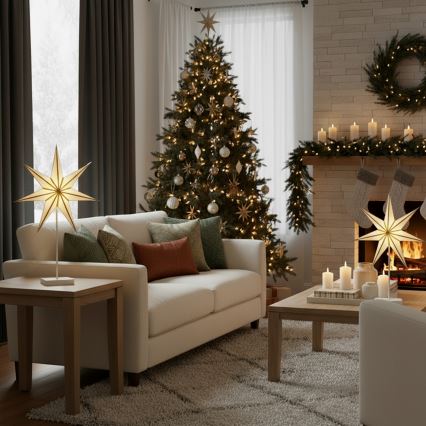 Brilagi - LED dekoracja świąteczna LED/3xAA 66x40 cm gwiazda