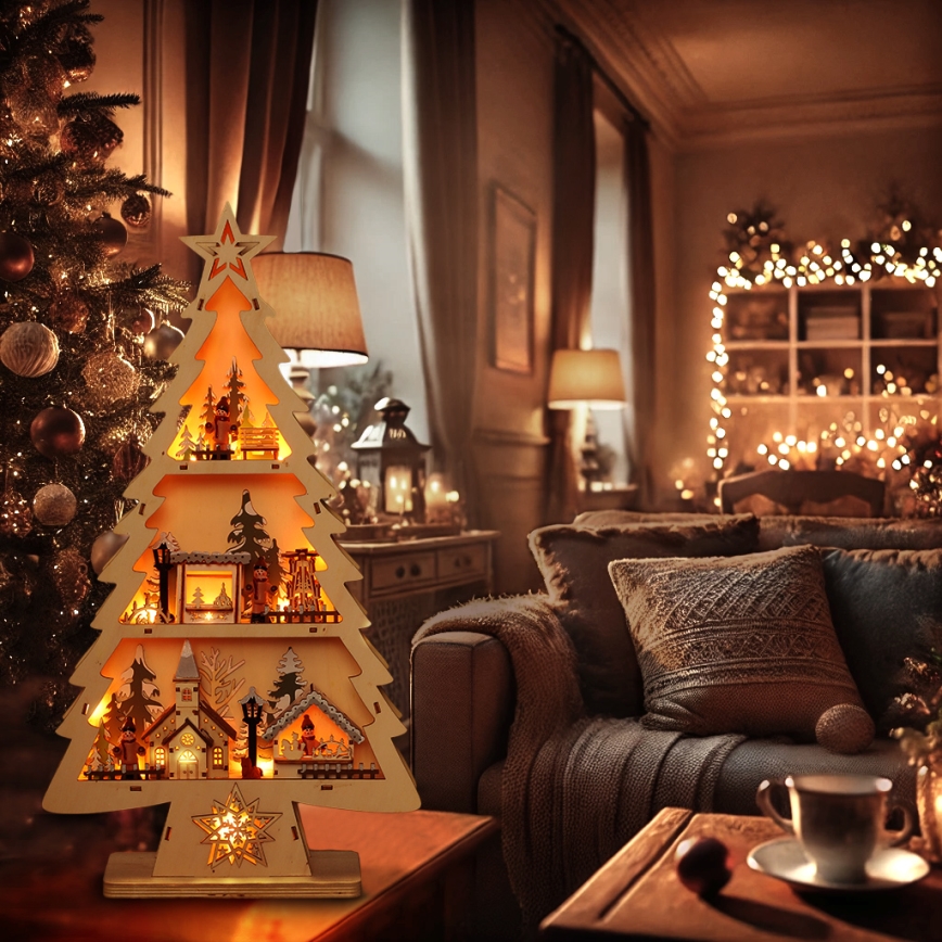 Brilagi - LED dekoracja świąteczna LED/3xAA choinka