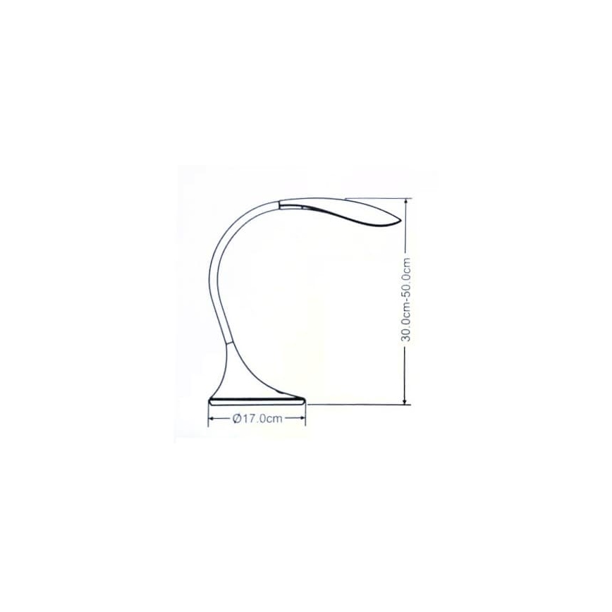 Brilagi - LED Dotykowa ściemniana lampa stołowa SWAN LED/5,5W/230V czarna