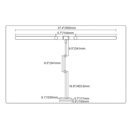 Brilagi - Ściemniana dotykowa lampka biurkowa LED VARIO LED/24W/230V 3000-6500K CRI 92 biała