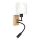 Brilagi - LED Dziecięca giętna lampa ścienna BOBO WOOD 1xE27/25W/230V + LED/3W dąb/czarny/biały/króliczki