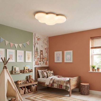 Brilagi - LED dziecięca lampa sufitowa CLOUD LED/54W/230V biała