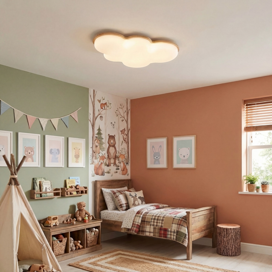 Brilagi - LED dziecięca lampa sufitowa CLOUD LED/54W/230V biała
