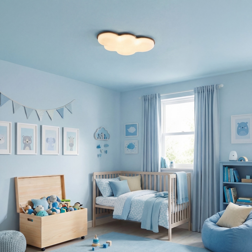 Brilagi - LED dziecięca lampa sufitowa CLOUD LED/54W/230V biała