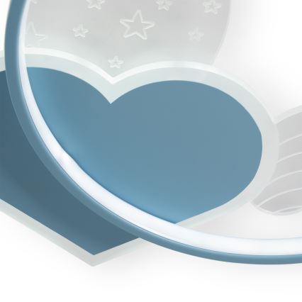 Brilagi - LED Dziecięca lampa sufitowa LOVE LED/48W/230V 3000/4500/6000K niebieska