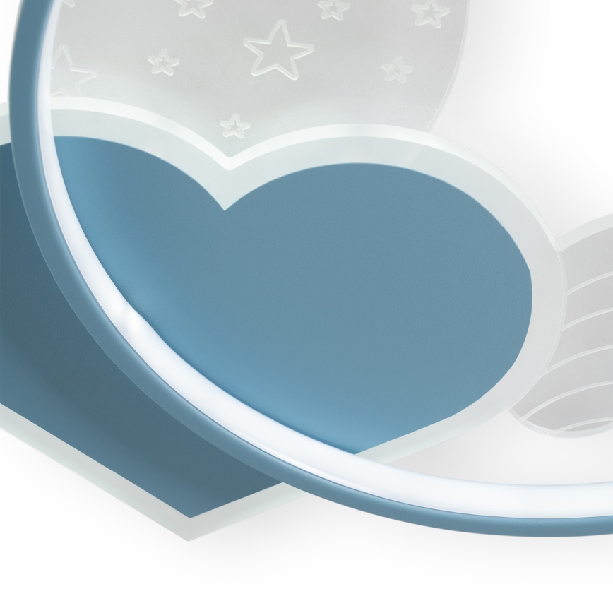 Brilagi - LED Dziecięca lampa sufitowa LOVE LED/48W/230V 3000/4500/6000K niebieska